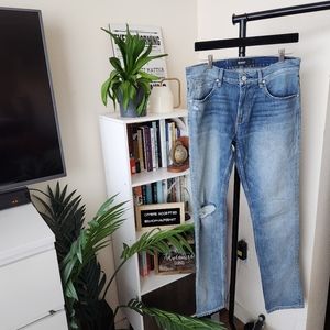 Hudson Blake Slim Straight Distressed Jeans